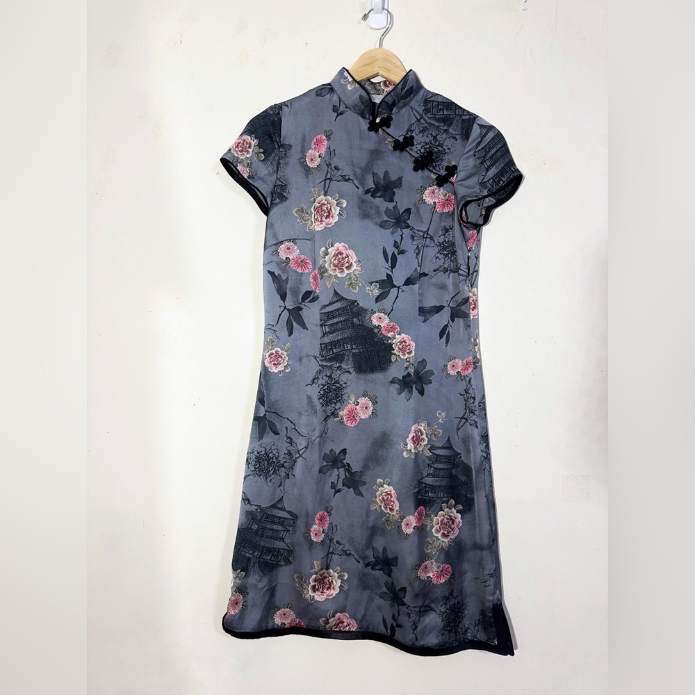 Cherry Blossom Charm Qipao